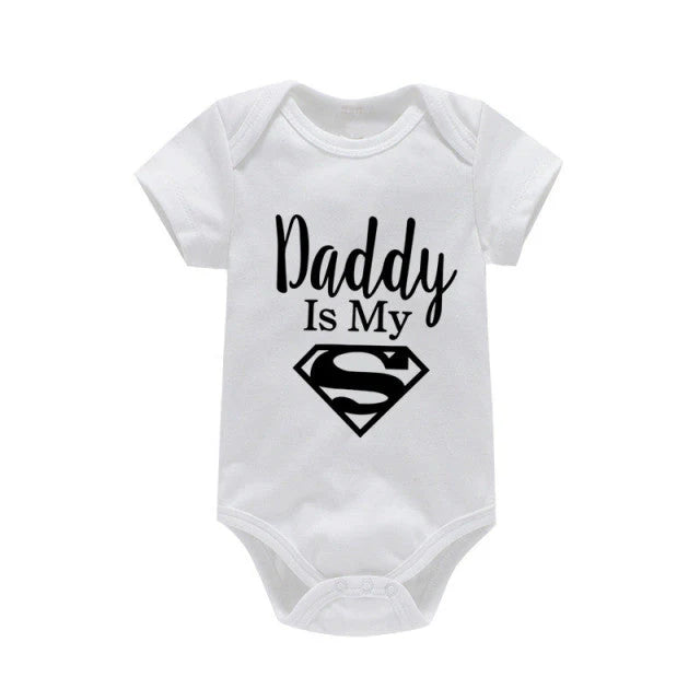 Baby Rompers Daddy Is My Hero 0-24M