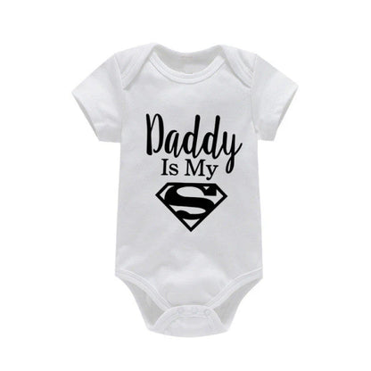 Baby Rompers Daddy Is My Hero 0-24M
