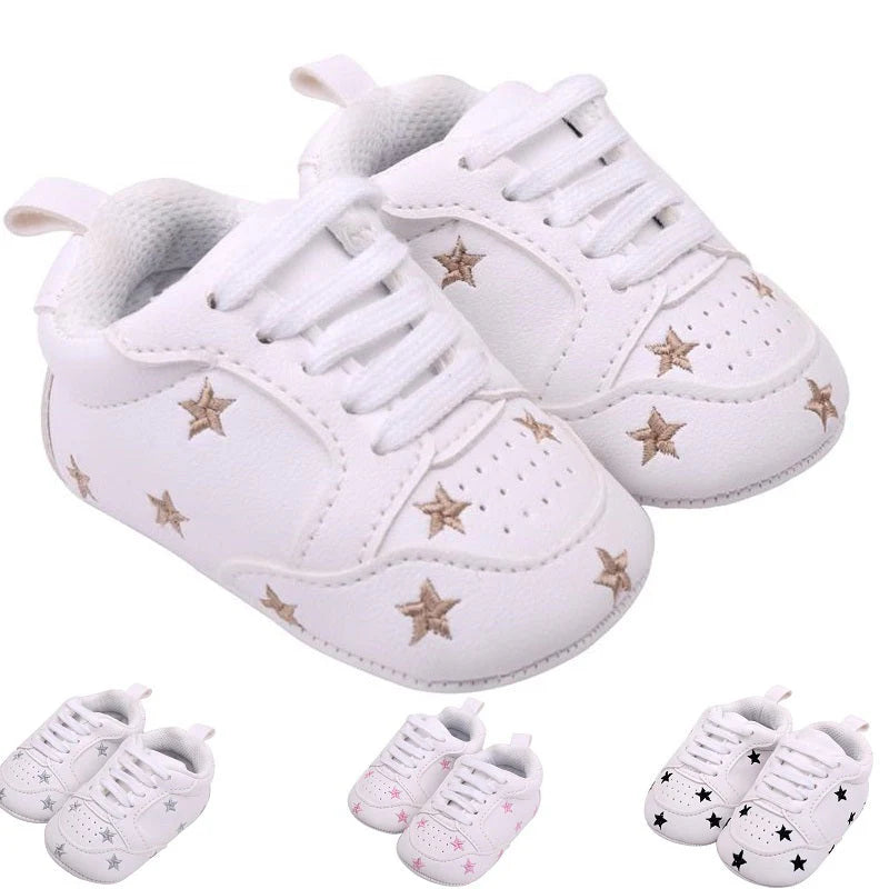 Star Pattern First Walkers Sneakers