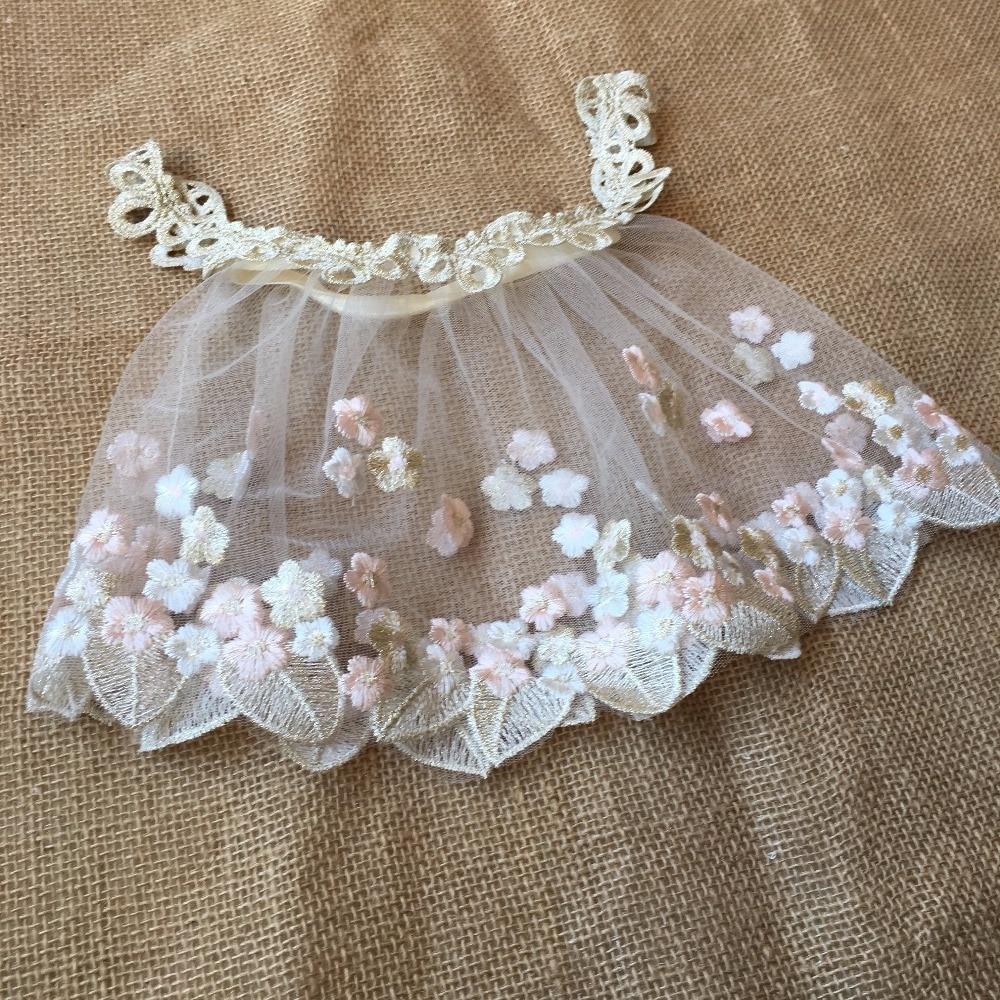 Newborn Photography Embroidery Lace Dress