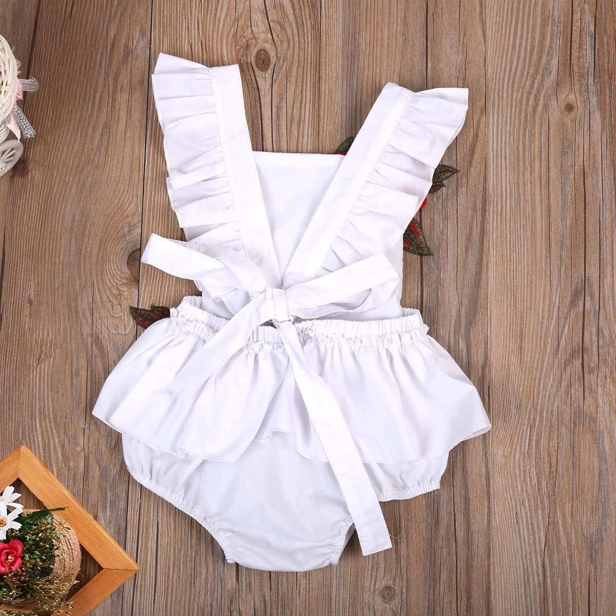 Cotton Flower Baby Girl Rompers