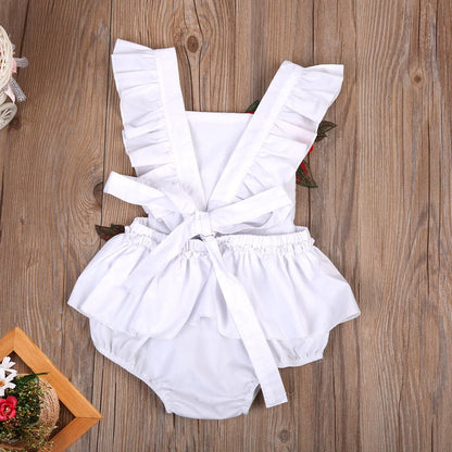 Cotton Flower Baby Girl Rompers