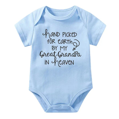 Newborn Baby Rompers Great Grandpa In Heaven