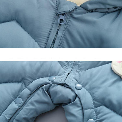 Cute Soft & Warm Hooded Newborn Snowsuit Jumpsuit