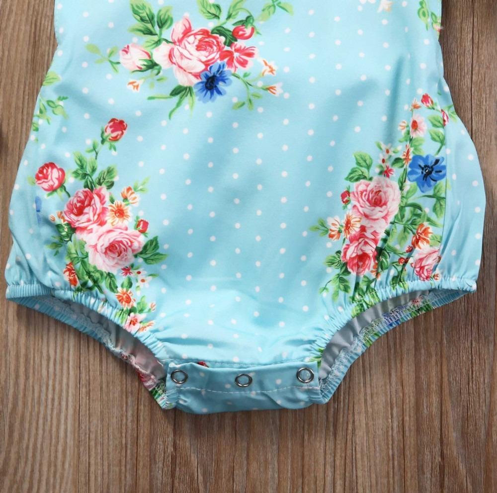 Baby Girl Flower Rompers 0-18 M