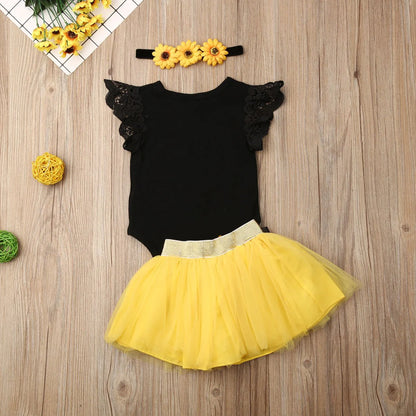Baby Girls Sunflower Clothes Set