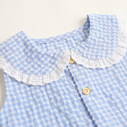 Cute Plaid Newborn Baby Toddler Bodysuits