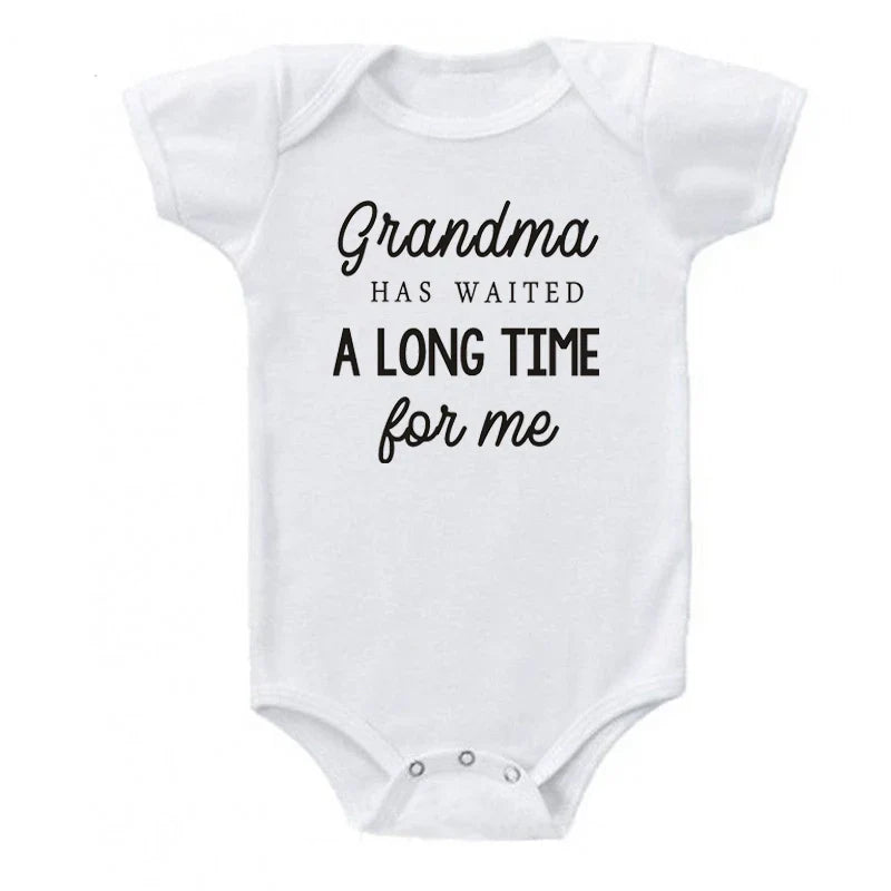 Grandma Waited A Long Time for Me Baby Bodysuits 0-24 Months