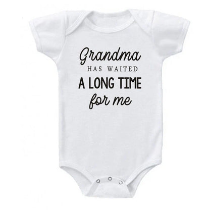 Grandma Waited A Long Time for Me Baby Bodysuits 0-24 Months