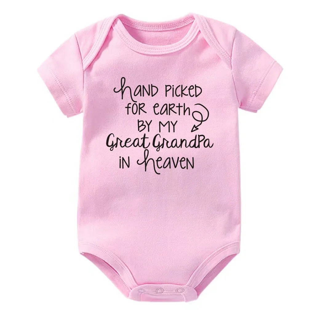 Newborn Baby Rompers Great Grandpa In Heaven