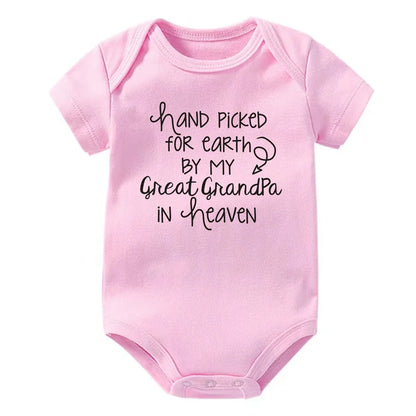 Newborn Baby Rompers Great Grandpa In Heaven