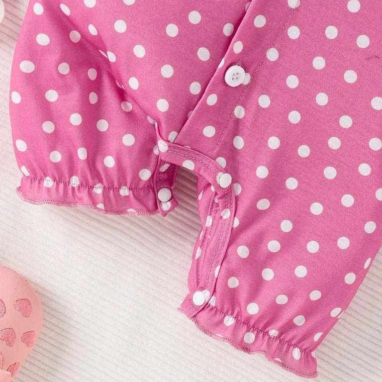 Newborn Infant Baby Short Sleeve Jumpsuit