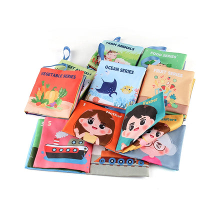 5 Style Baby Toys Soft Cloth Books