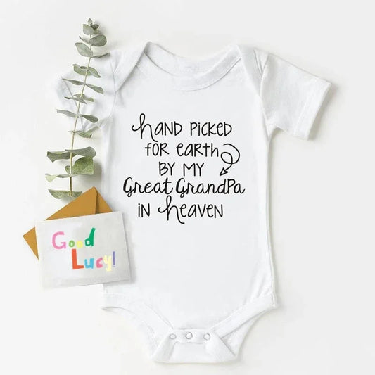 Newborn Baby Rompers Great Grandpa In Heaven