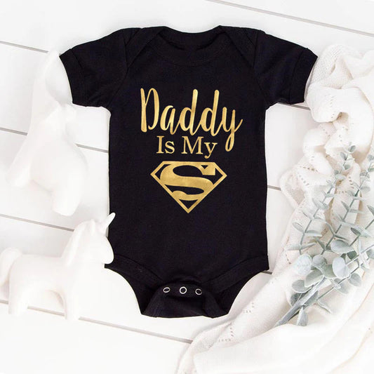 Baby Rompers Daddy Is My Hero 0-24M