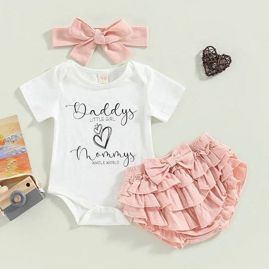 Baby Girls Ruffles Clothes Set 0-18M