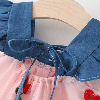 Baby Princess Cherry Dress 0-3 Years
