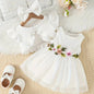 Adorable Baby Girl Jacket Dress Headband Set