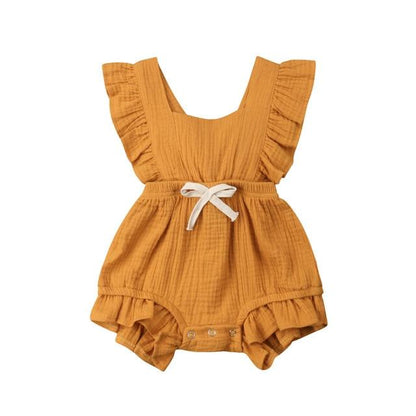 Cute Baby Girl Ruffle Romper 0-18M
