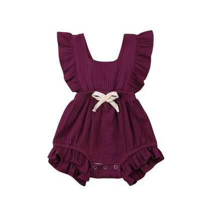 Cute Baby Girl Ruffle Romper 0-18M