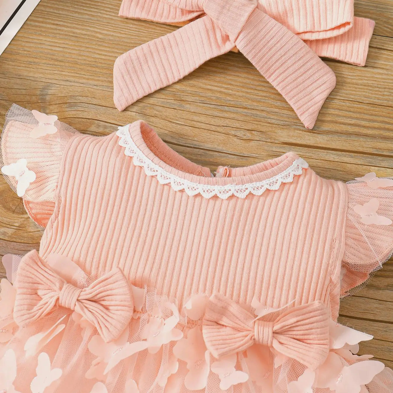 Baby Girls Butterfly Dress + Headband
