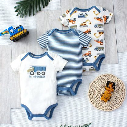 3PCS Baby Boys Bodysuit Sets