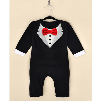 Infant Toddler Boys Gentlemen Rompers 0-24M