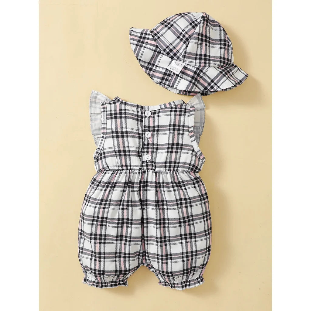 Summer Baby Jumpsuits & Hat