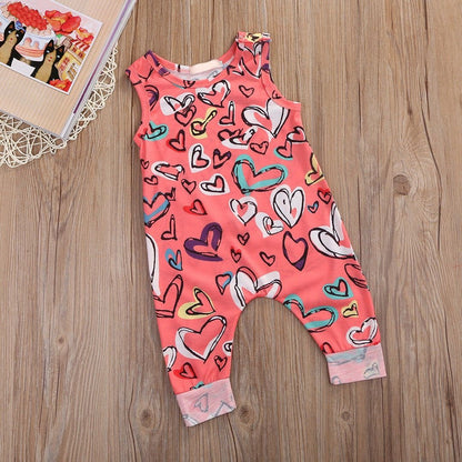 Newborn Infant Baby Girl Jumpsuits 0-24M