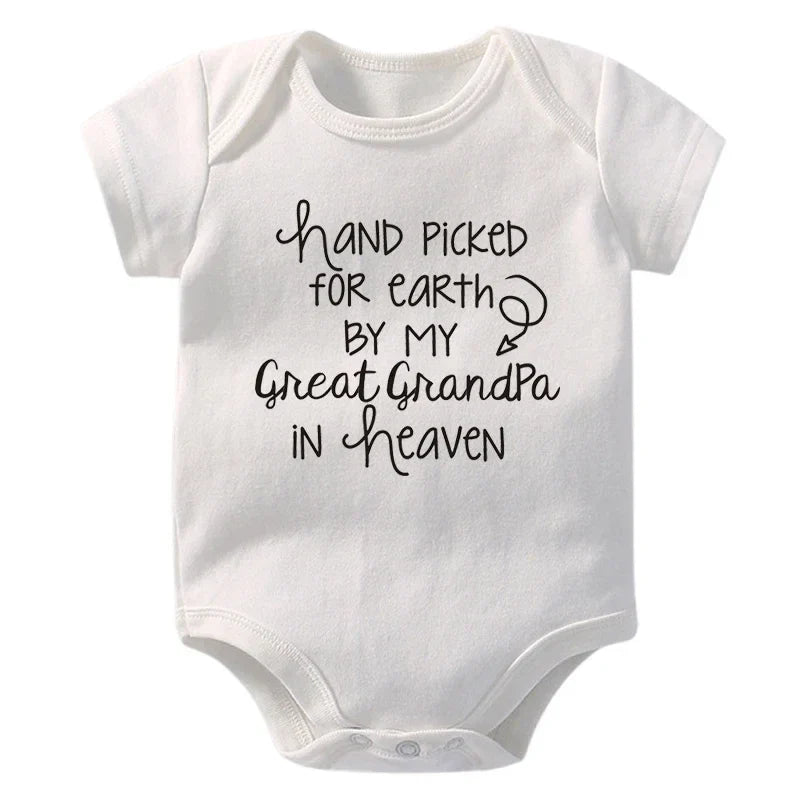 Newborn Baby Rompers Great Grandpa In Heaven