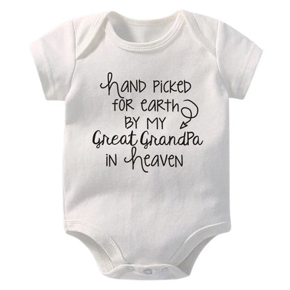 Newborn Baby Rompers Great Grandpa In Heaven
