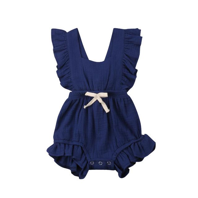 Cute Baby Girl Ruffle Romper 0-18M