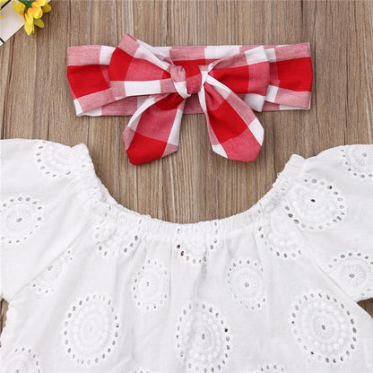 Baby Girls Plaid Clothes Sets