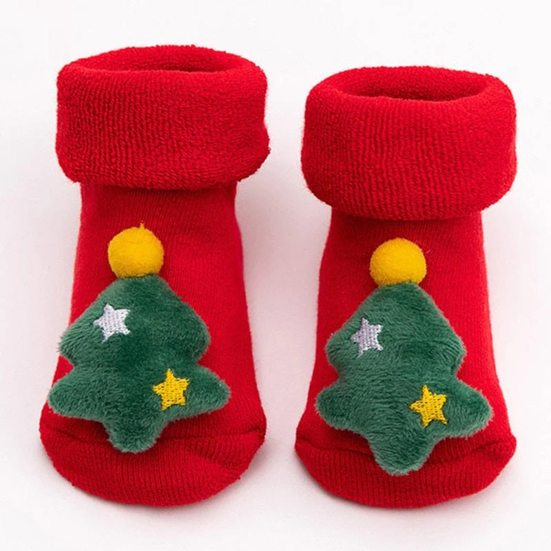 Newborn Toddler Christmas Socks