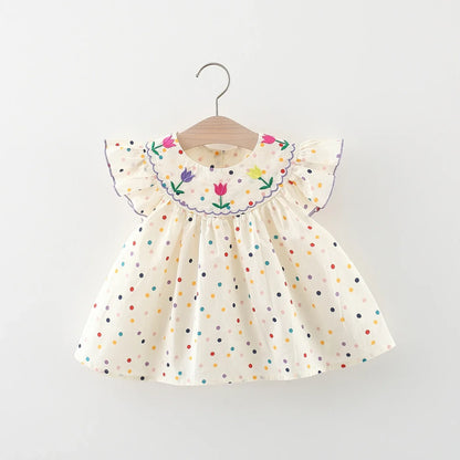 Baby Flower Embroidery Dress