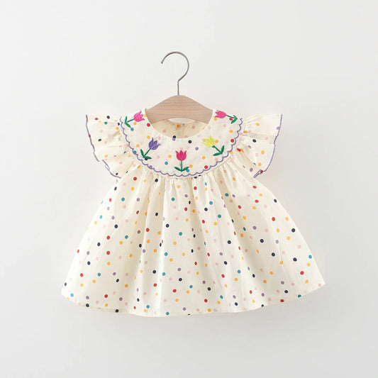 Baby Flower Embroidery Dress