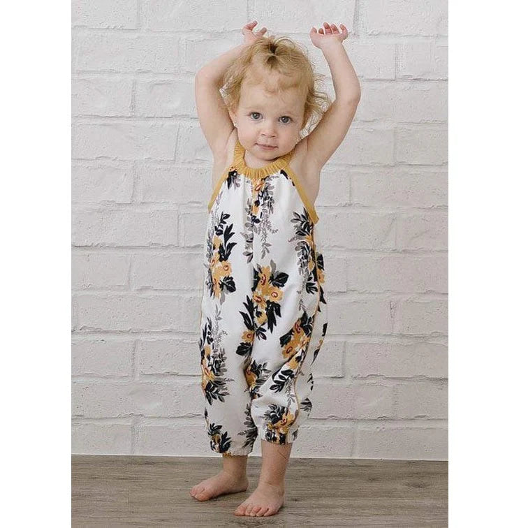 Baby Girls Floral Summer Jumpsuits