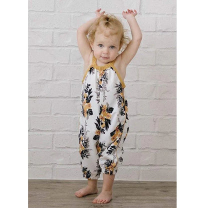 Baby Girls Floral Summer Jumpsuits