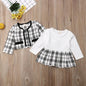 Elegant Plaid Clothing Set