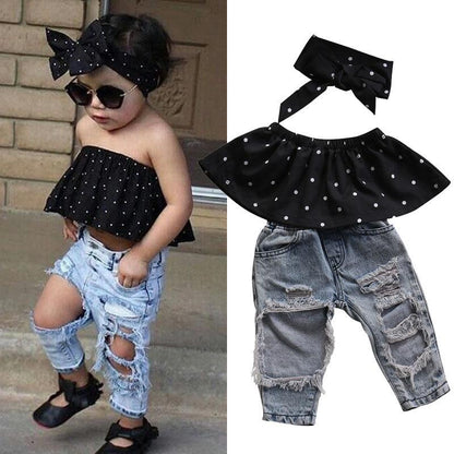 3pcs Fashion Baby Girl Clothes Set