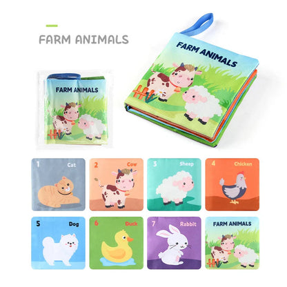 5 Style Baby Toys Soft Cloth Books