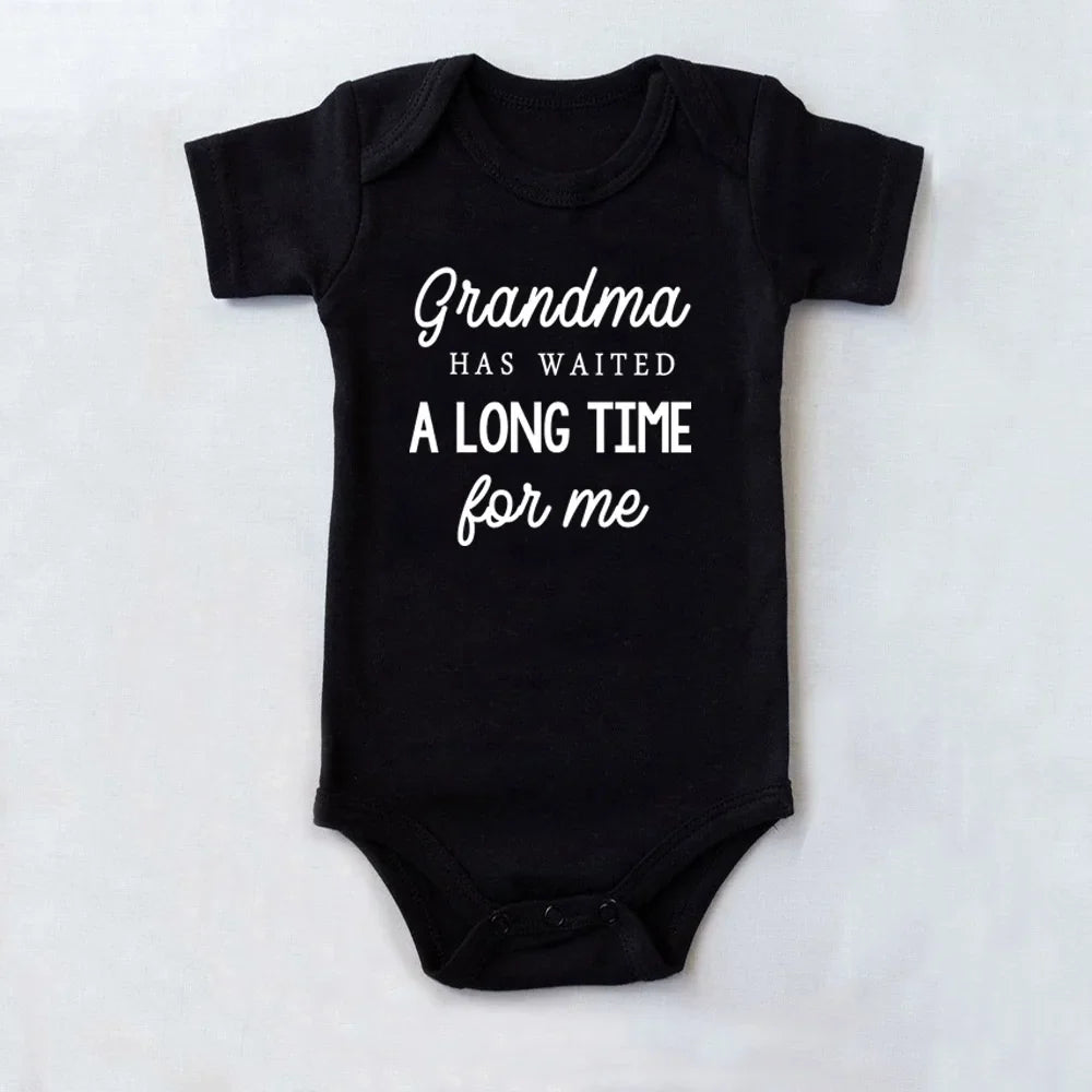 Grandma Waited A Long Time for Me Baby Bodysuits 0-24 Months