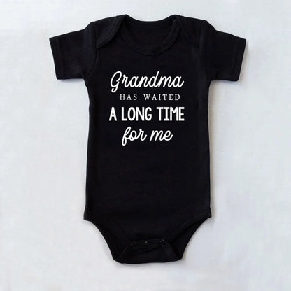 Grandma Waited A Long Time for Me Baby Bodysuits 0-24 Months