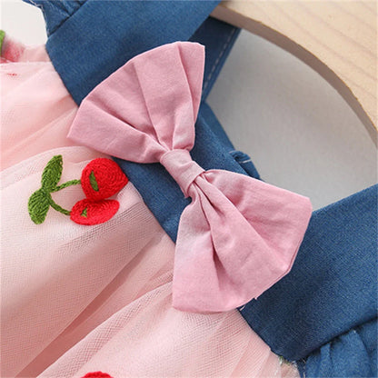 Baby Princess Cherry Dress 0-3 Years