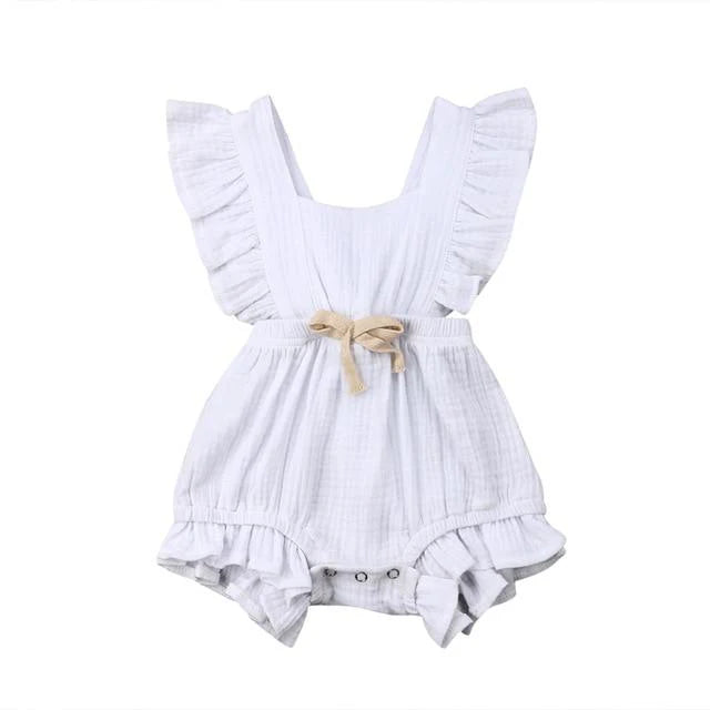 Cute Baby Girl Ruffle Romper 0-18M