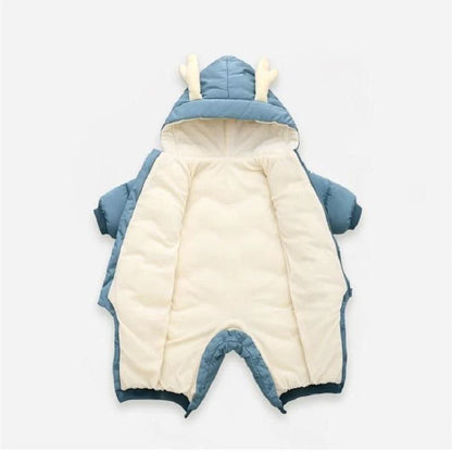 Cute Soft & Warm Hooded Newborn Snowsuit Jumpsuit