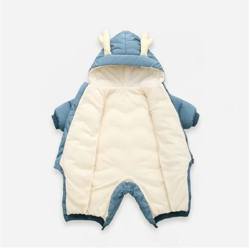 Cute Soft & Warm Hooded Newborn Snowsuit Jumpsuit